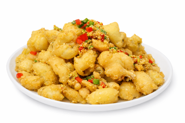 Ceptas varžu kājiņas "Dzio Yan" mīklā ar sezama sēklām
